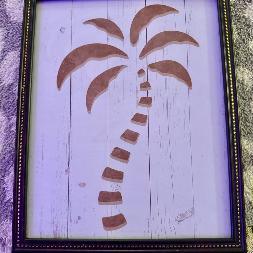 Framed Palm Tree Wall Art
